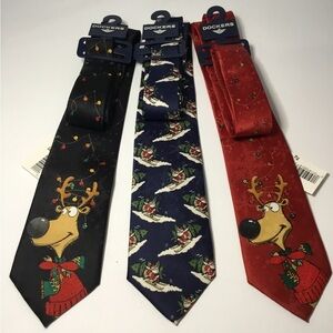 Dockers Holiday Tie Lot NWT